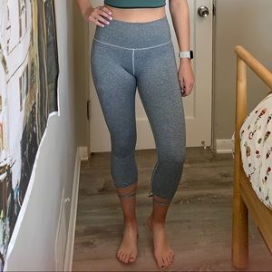 Aerie cropped ballerina tie back leggings